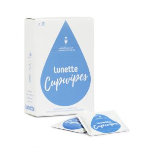 Lunette cup wipes pack
