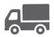 small regular post truck icon