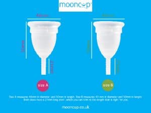 Mooncup dimensions