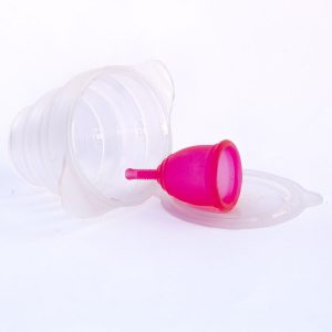 Clear Ruby Clean menstrual cup sterilizer