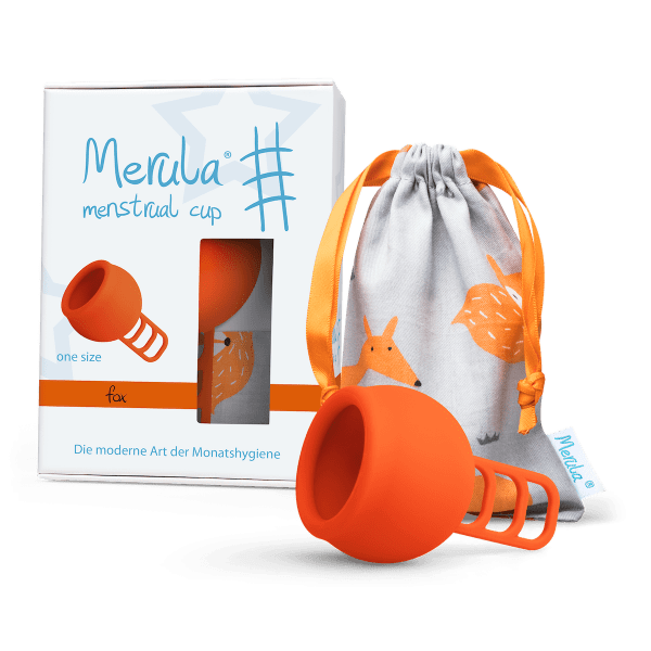 Merula Menstrual Cup Fox Orange