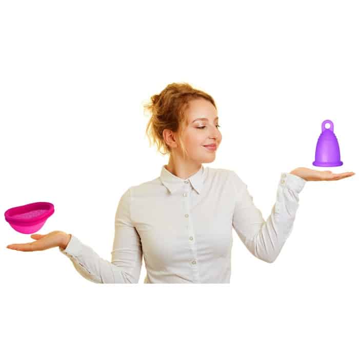 What are the differences between menstrual cups and menstrual discs?